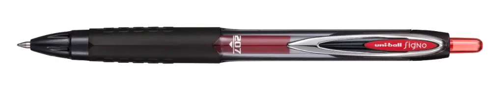 Signo 207 Rectractable gel ink rollerball red