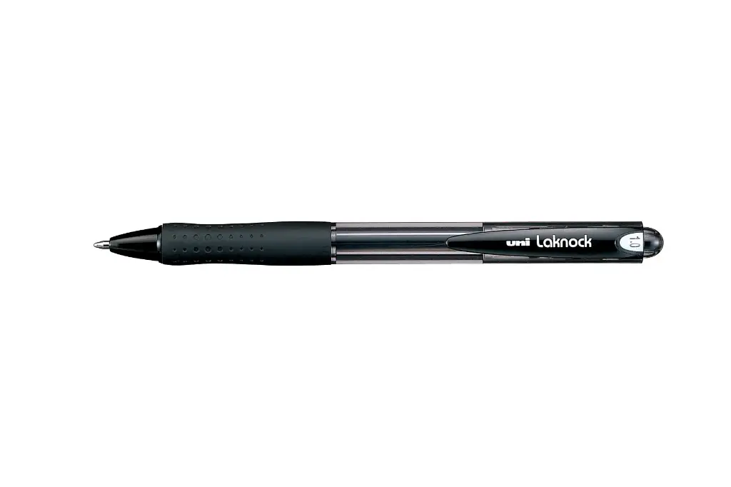 Laknock black retractable ball-point pen