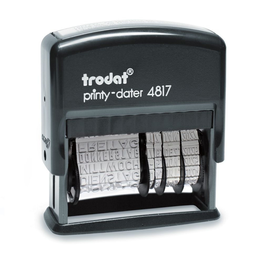 4817 trodat® Printy™ French phrase dater, ink pad black