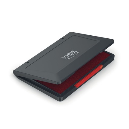 9052 trodat® plastic stamp pad, red, 11 x 7 cm