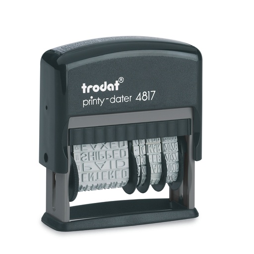 4817 trodat® Printy™ Engelse woordband-datumstempel, afdrukkleur zwart