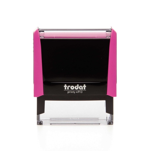 4913 trodat® Printy™ 4.0 tampon texte (mauve), encrage noir (5 lignes)
