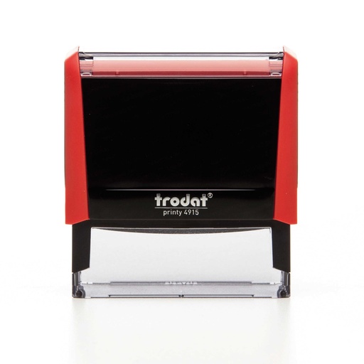 4915 trodat® Printy™ 4.0 tampon texte (rouge), encrage noir (6 lignes)