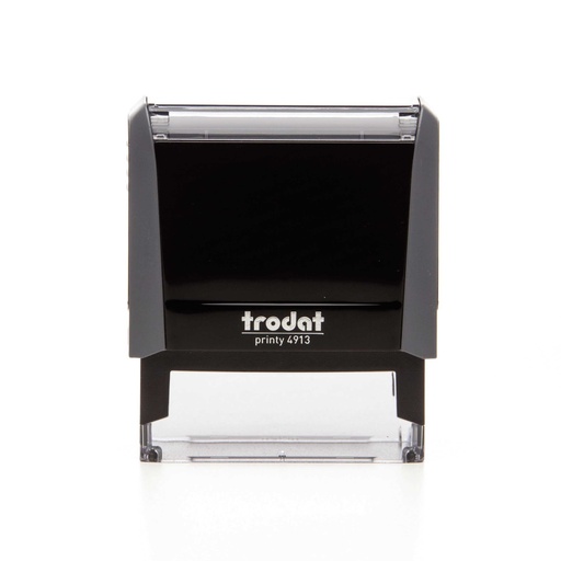 4913 trodat® Printy™ 4.0 tampon texte (gris), encrage noir (5 lignes)