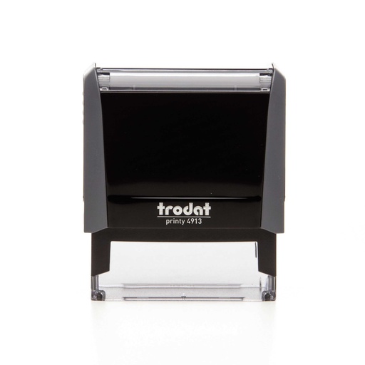 4913 trodat® Printy™ 4.0 tekststempel (grijs), afdrukkleur zwart (5 regels)