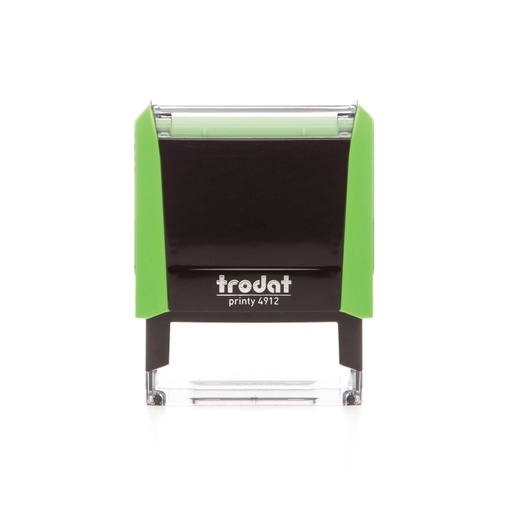 4912 trodat® Printy™ 4.0 tekststempel (groen), afdrukkleur zwart (4 regels)