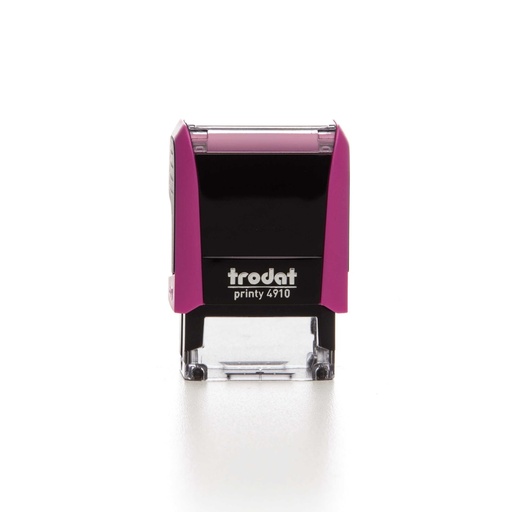 4910 trodat® Printy™ 4.0 tampon texte (mauve), encrage noir (2 lignes)