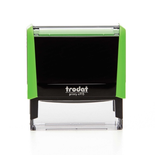 4915 trodat® Printy™ 4.0 tekststempel (groen), afdrukkleur zwart (6 regels)