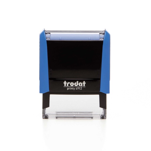 4912 trodat® Printy™ 4.0 tekststempel (blauw), afdrukkleur zwart (4 regels)