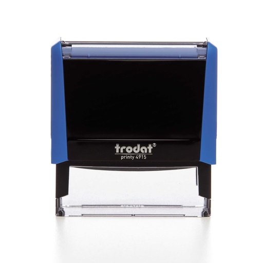 4915 trodat® Printy™ 4.0 tekststempel (blauw), afdrukkleur zwart (6 regels)