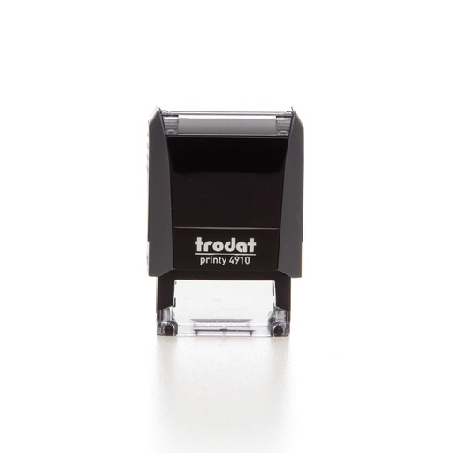 4910 trodat® Printy™ 4.0 tekststempel (grijs), afdrukkleur zwart (2 regels)