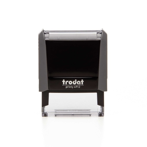 4912 trodat® Printy™ 4.0 tekststempel (grijs), afdrukkleur zwart (4 regels)