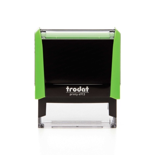 4913 trodat® Printy™ 4.0 tekststempel (groen), afdrukkleur zwart (5 regels)