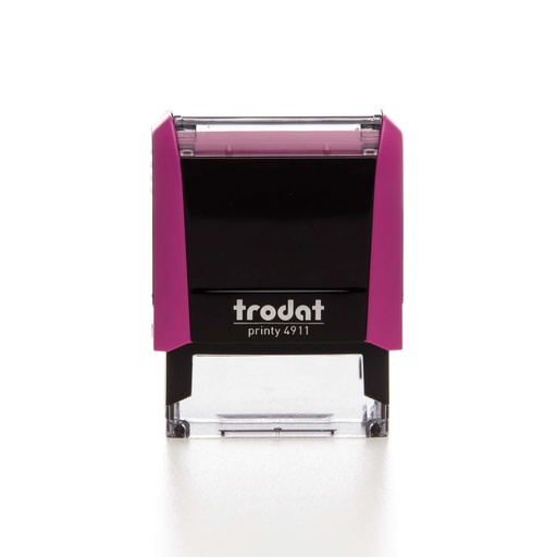 4911 trodat® Printy™ 4.0 tekststempel (paars), afdrukkleur zwart (3 regels)