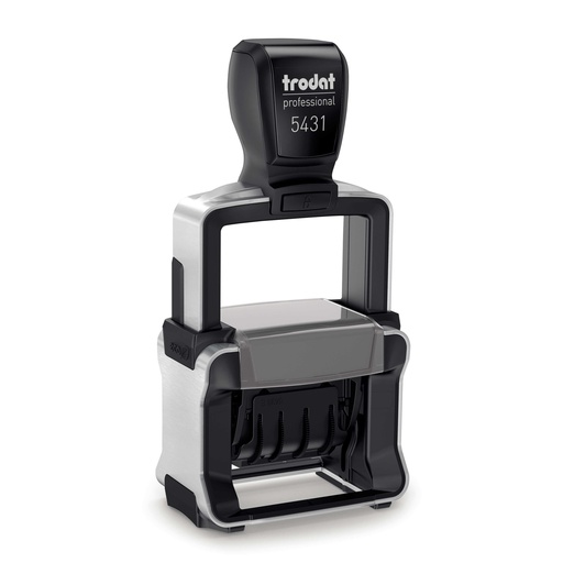 5431 trodat® Professional™ 4.0 dateur Allemand avec texte, encrage noir (1 + 1 ligne)