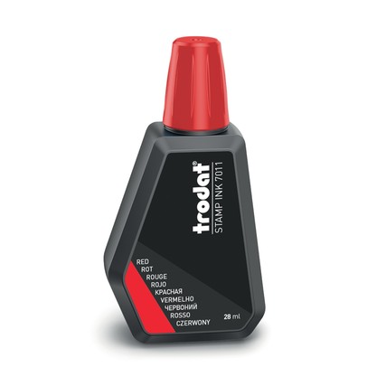 7011 trodat® encre rouge pour tampons, 28 ml