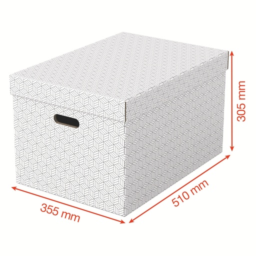 Boîte de rangement pour la maison Esselte, format medium, lot de 3