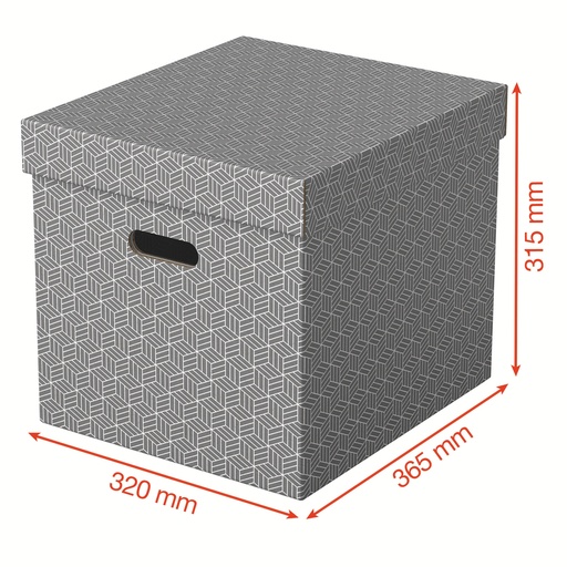 Boîte de rangement pour la maison Esselte, format medium, lot de 3