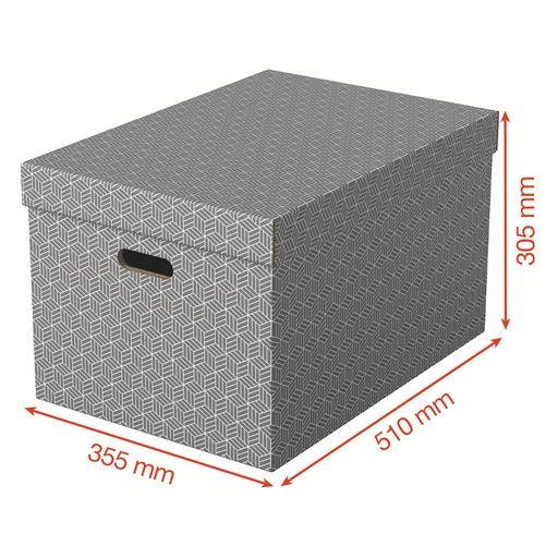 Boîte de rangement pour la maison Esselte, format medium, lot de 3