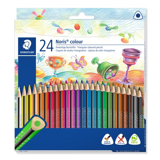Staedtler Noris colour 187 triangular coloured pencil