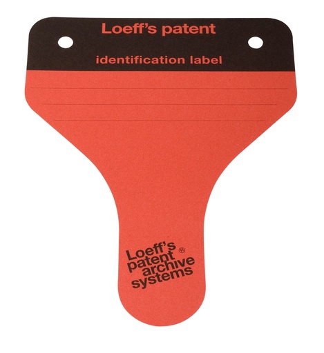 Loeffs ETIQUETTES D´ARCHIVAGE ROUGES 100 PK
