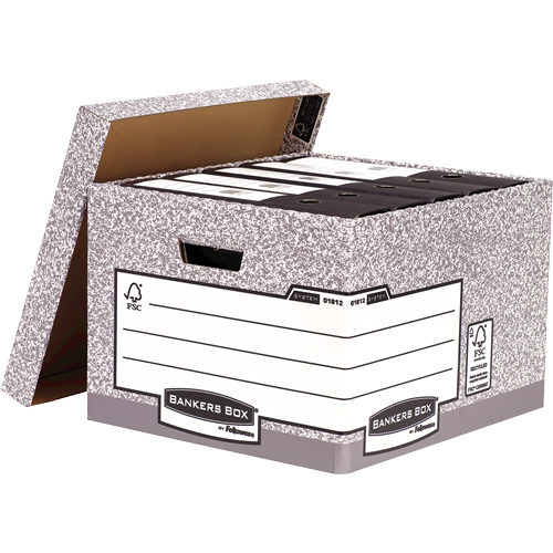 Bankers Box® System grande caisse d'archives à charge lourde gris