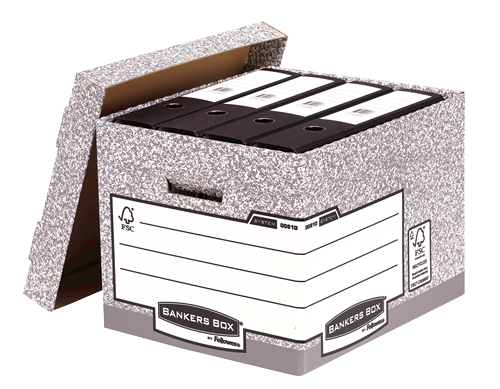 Bankers Box® System standard storage box grey 2 pk