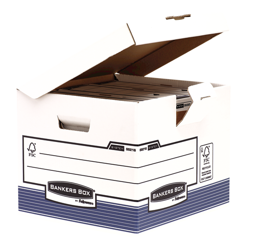 Bankers Box® Flip Top cube system blanc/bleu