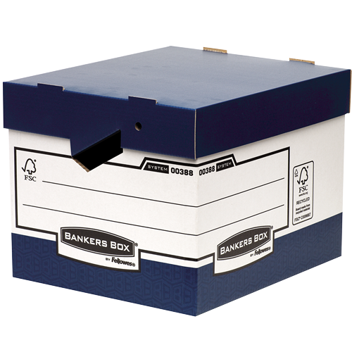Bankers Box® System heavy duty Ergo-Box™ white/blue