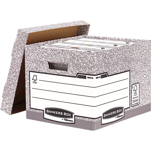 Bankers Box® System caisse d'archives à charge lourde gris