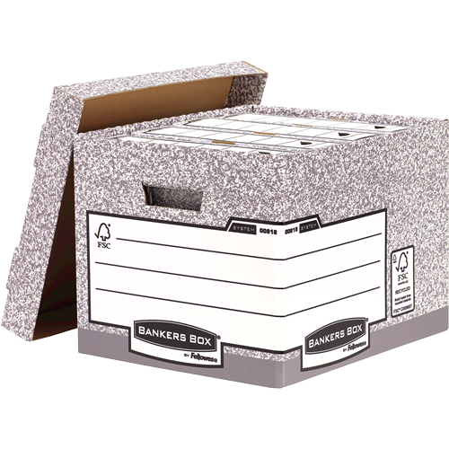 Bankers Box® System heavy duty R-Kive® box grey