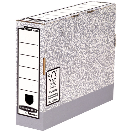 Bankers Box® System boîte d'archives A4 80 mm gris