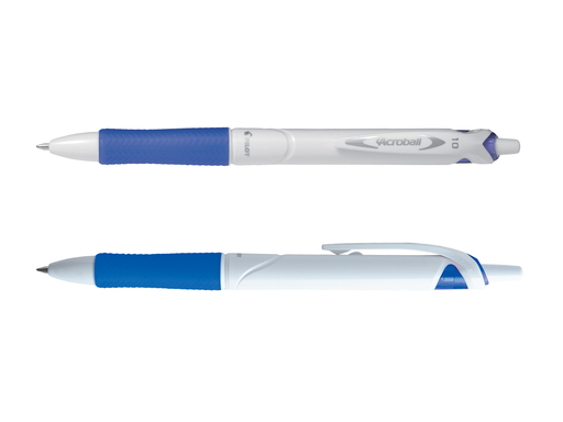 Begreen Acroball Pure White stylo bille bleu pointe medium