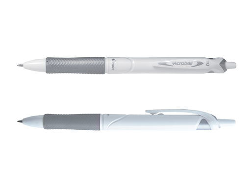 Begreen Acroball Pure White ballpoint black medium tip