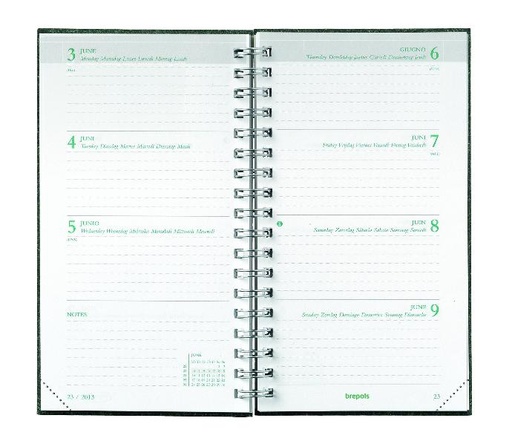 Agenda de poche Eco Ecorama semainier