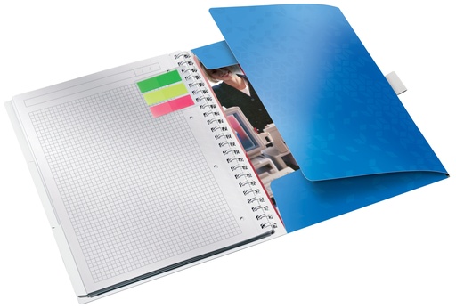 Leitz WOW Notebook Be Mobile A4 squared wirebound with PP cover