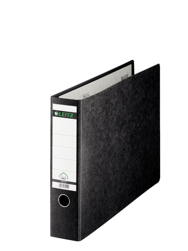 Leitz 180° lever arch file hardboard black marbled A3 oblong