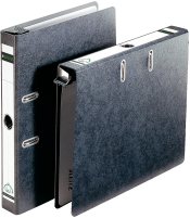 Leitz 180° lever arch suspension file hardboard black marbled 50 mm