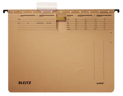 Leitz Alpha suspension file A4 nature 1 binder