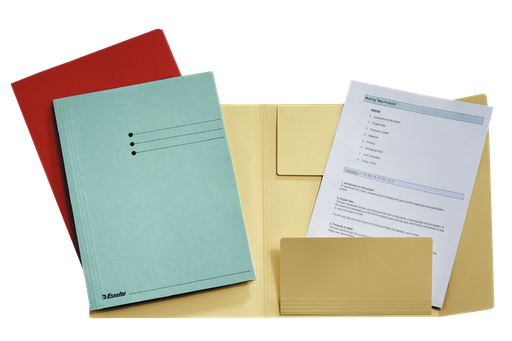 Esselte Manilla 3-flap folder A4 blue