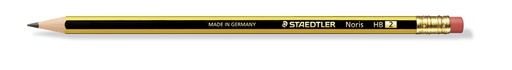 STAEDTLER Crayon graphite noir avec embout gomme