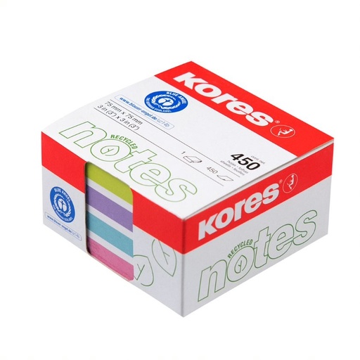 Kores notes Cube papier récyclé