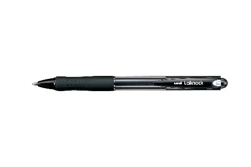 [SN100/10 N] Laknock black retractable ball-point pen